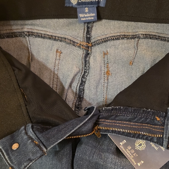 Democracy Dark Blue Curve Equality Ab Solution Jeans NWT - Picture 8 of 8